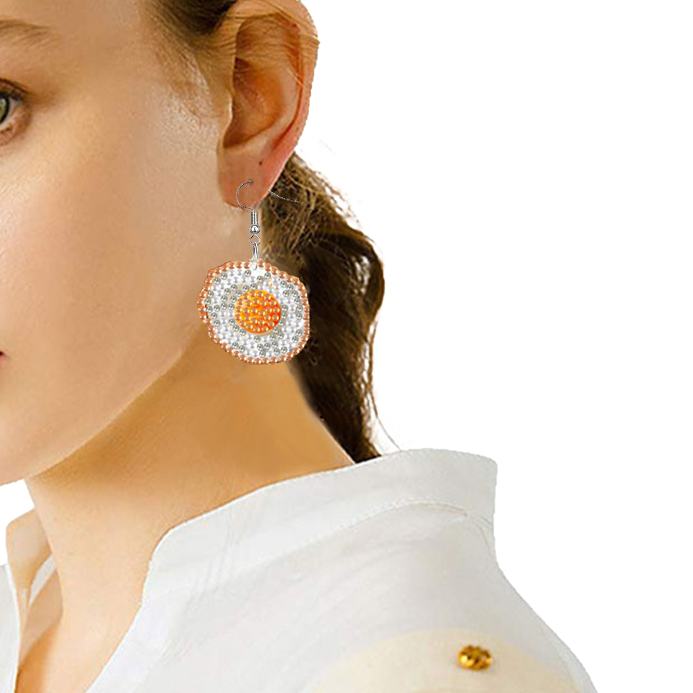 Resin Art Earrings Kit - 4 пары двусторонних серег для алмазной
