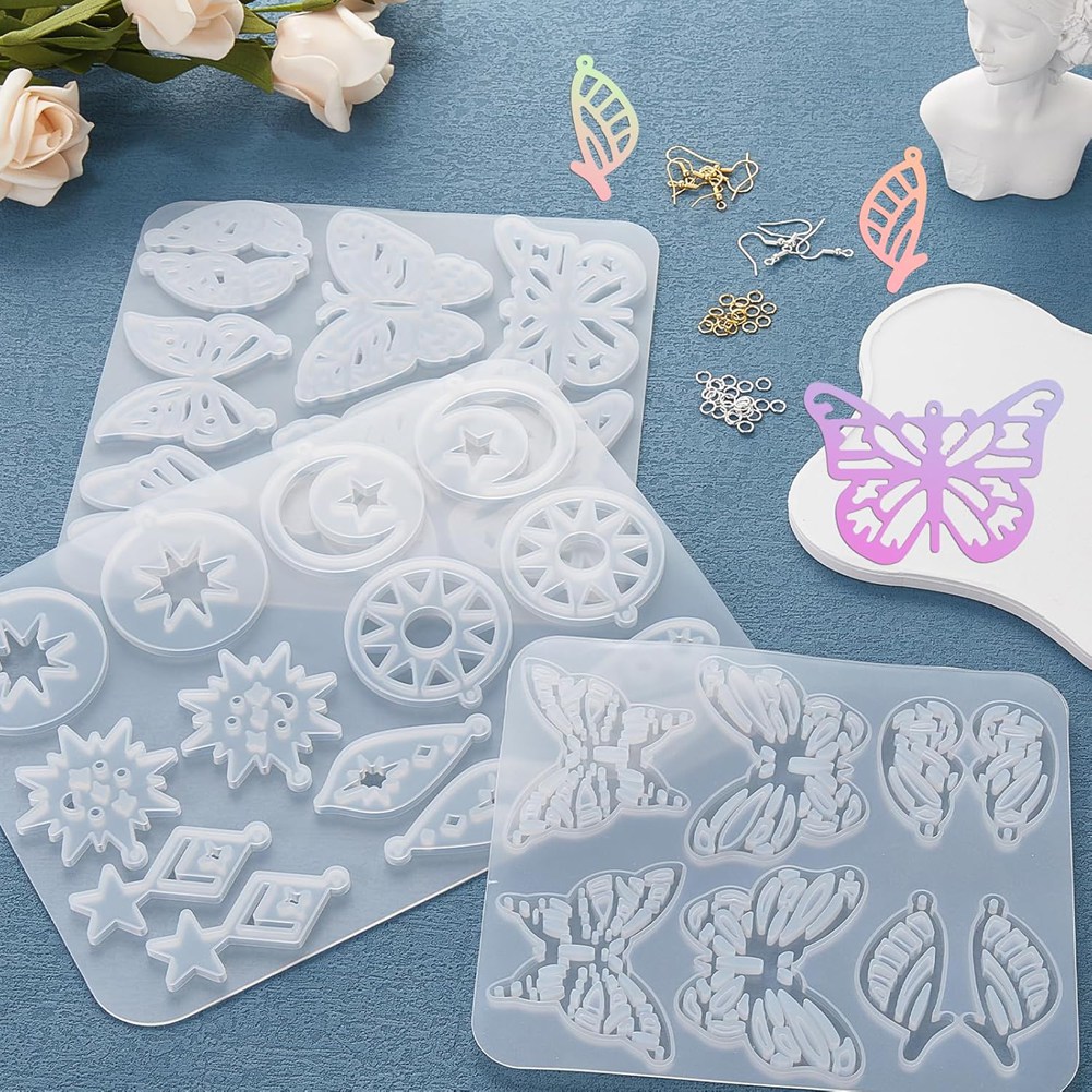Resin Art Earrings Kit - Набор форм для сережек из смолы