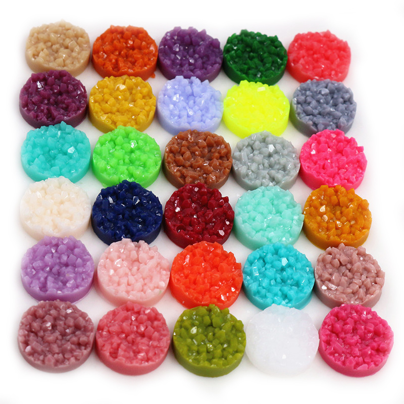 40 шт., смоляные кабошоны Druz – обзор и цена Resin Art Essentials