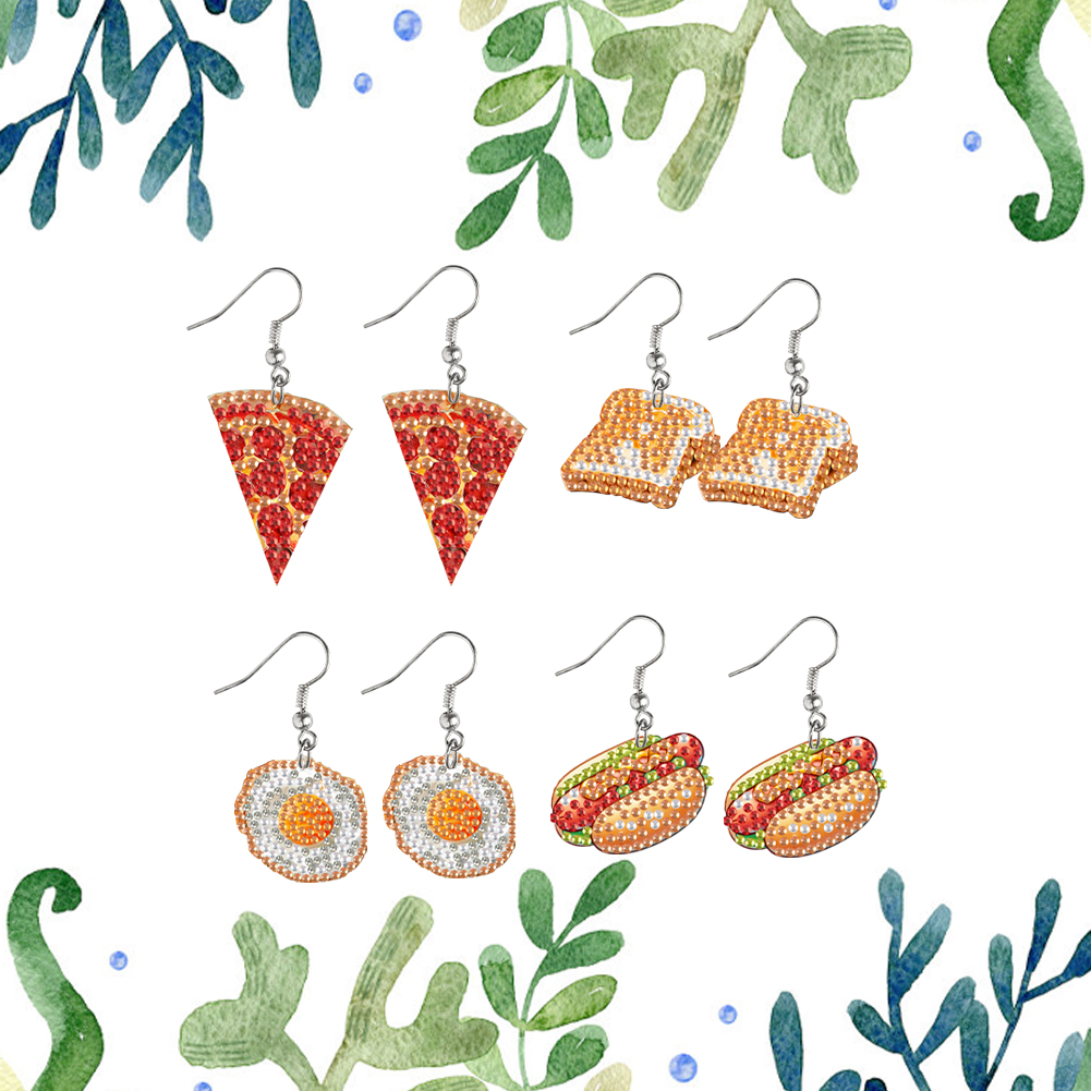 4 пары двусторонних серег для  – обзор и цена Resin Art Earrings Kit